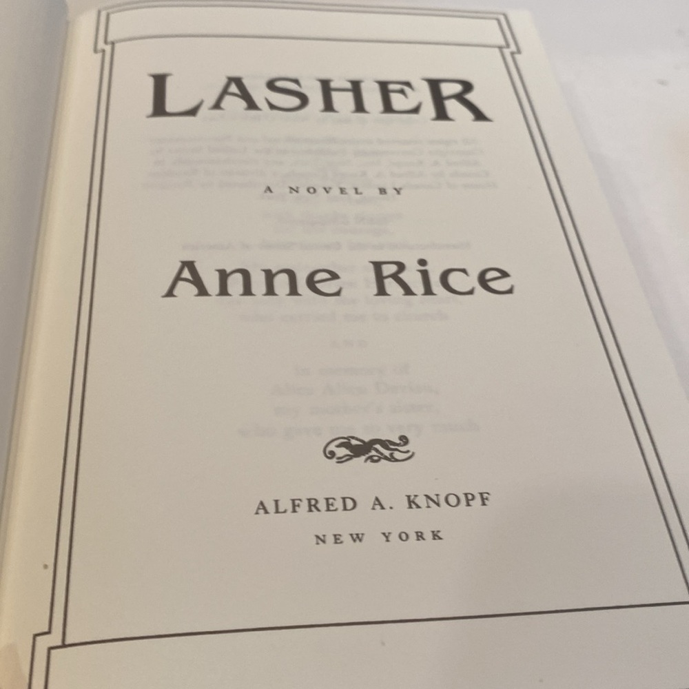 “Lasher” by Anne Rice - Picture 2 of 4